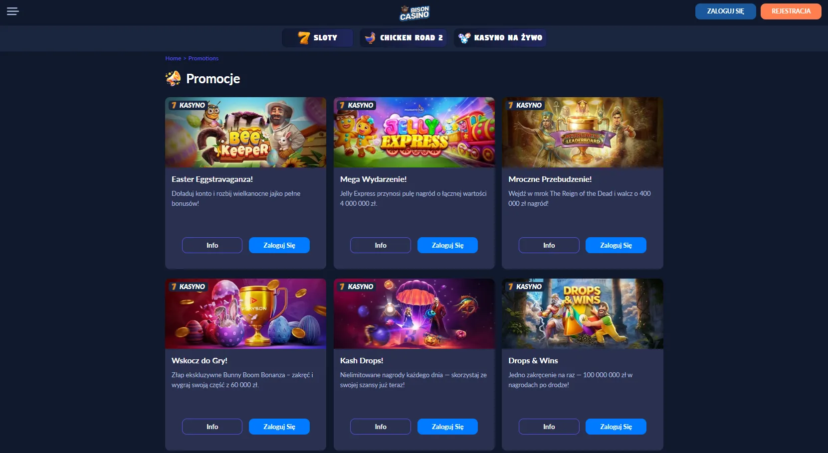 Bezpieczne Bison Casino wypłaty bezpośrednio z poziomu aplikacji 