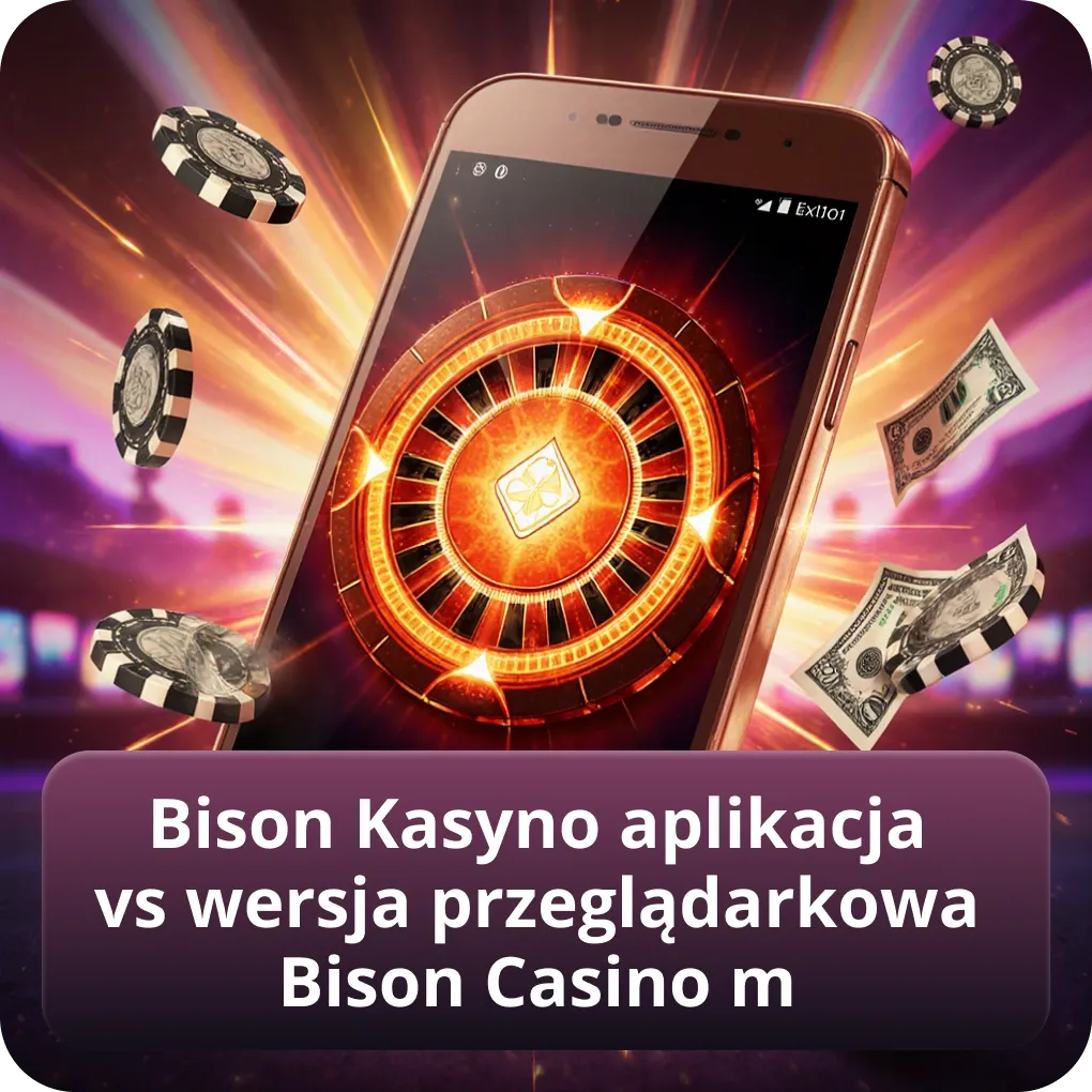 Bison Kasyno aplikacja vs wersja przeglądarkowa Bison Casino m
