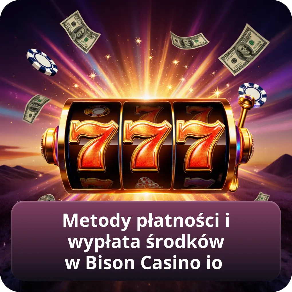 Metody płatności i wypłata środków w Bison Casino io